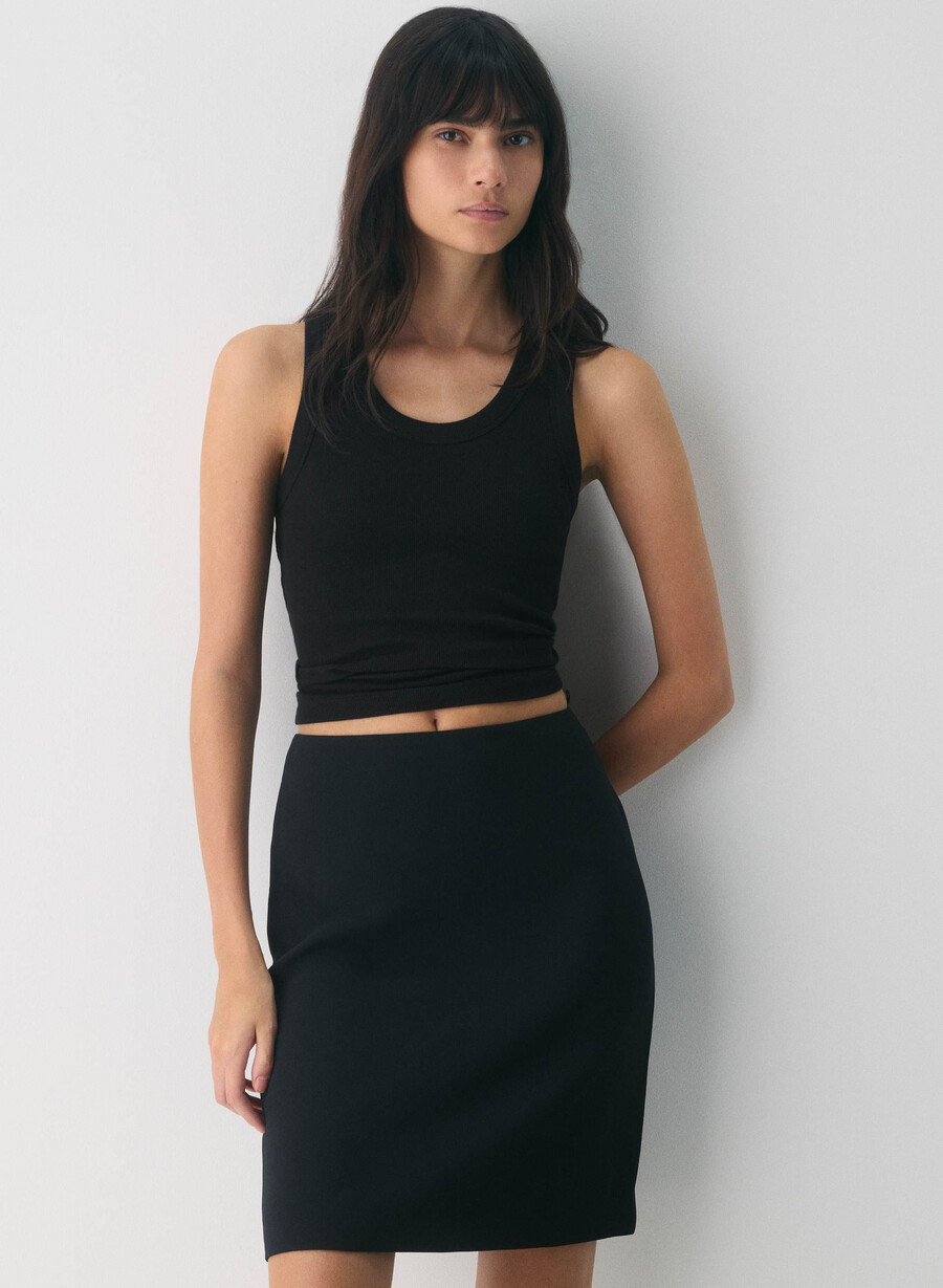 aisle skirt - crepette black