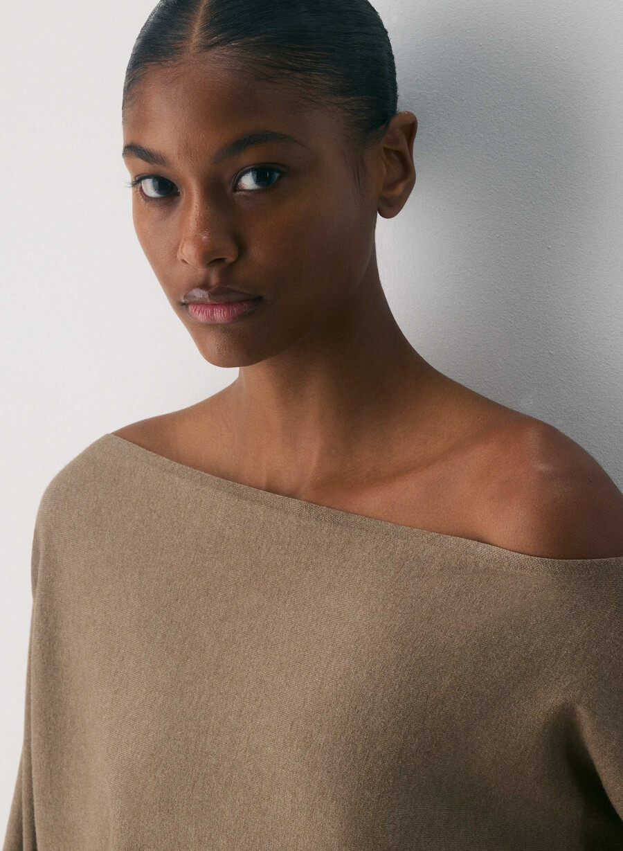 inspiration sweater - wonder yarn matte pearl