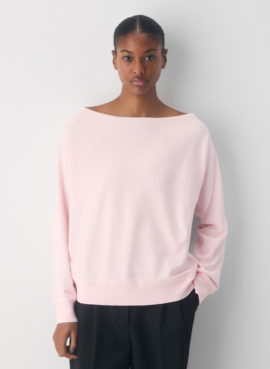 inspiration sweater - wonder yarn villa pink
