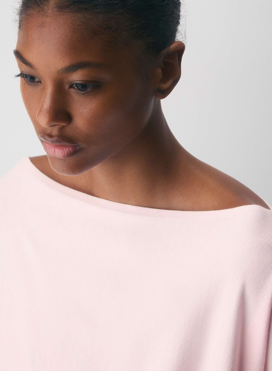inspiration sweater - wonder yarn villa pink