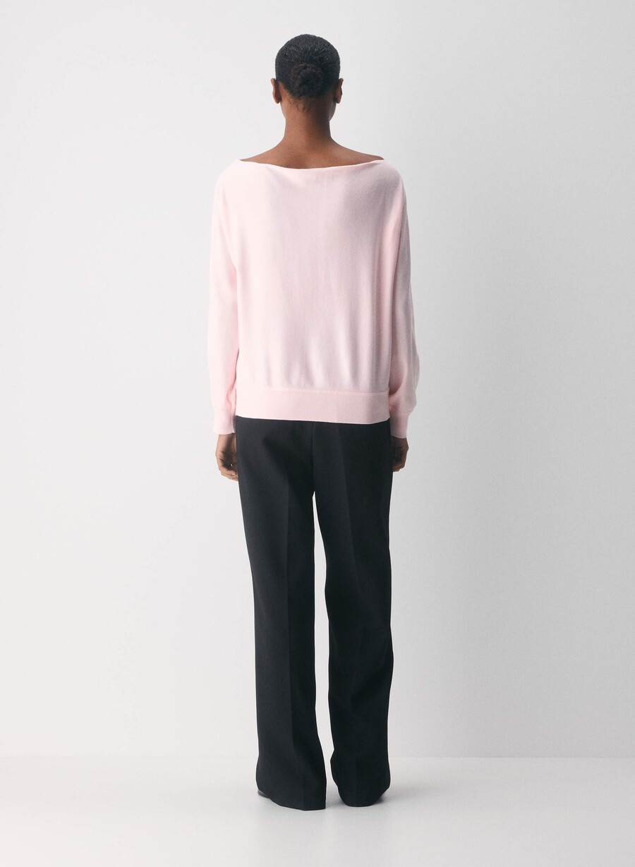 inspiration sweater - wonder yarn villa pink
