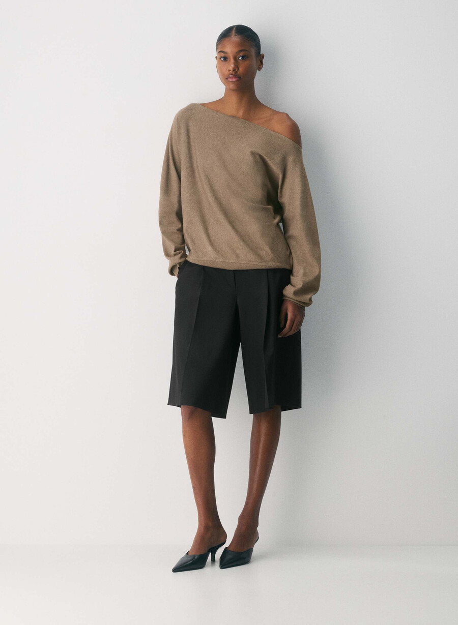 inspiration sweater - wonder yarn heather folio brown