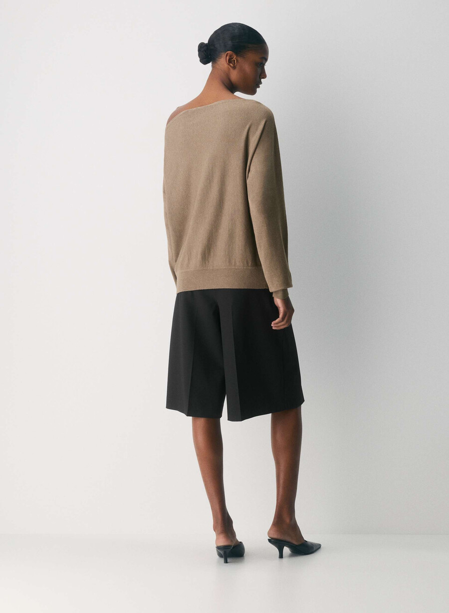 inspiration sweater - wonder yarn heather folio brown