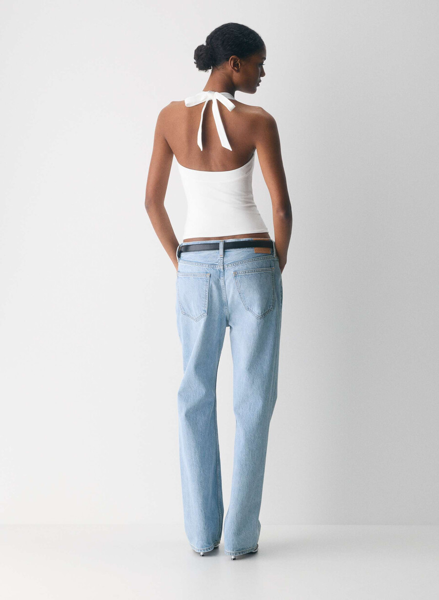 casual contour optimum halter top white