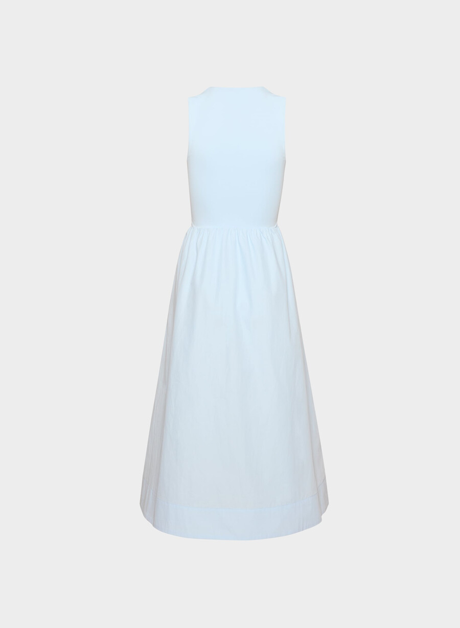 locale poplin dress villa blue