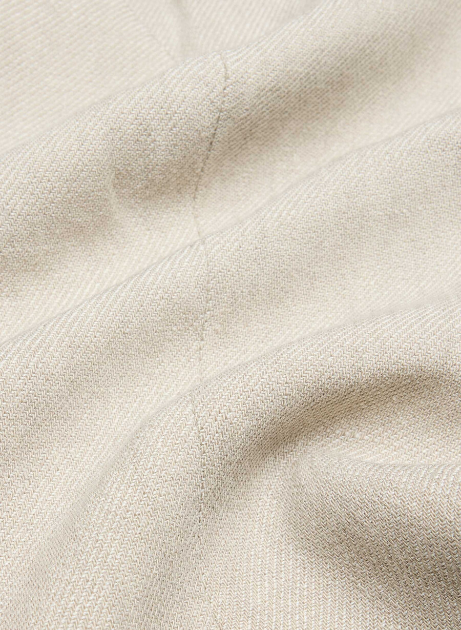 cruiselinen regal vest undyed dark ecru