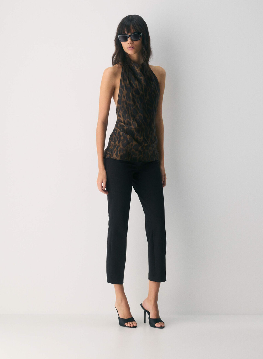 audience satin top cello brown black