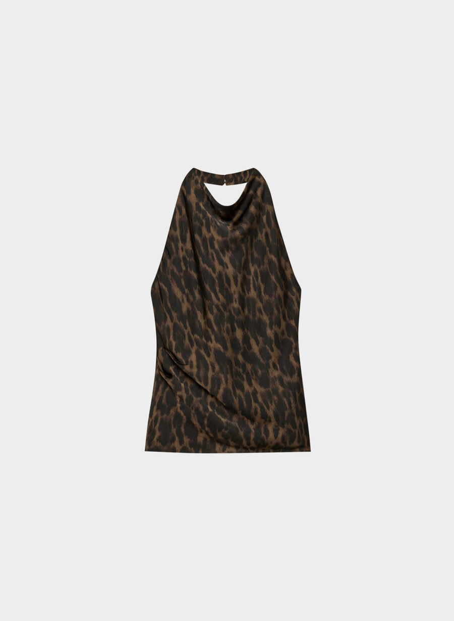 audience satin top cello brown black