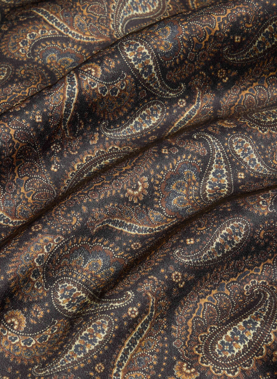 nightside silk pajama shirt drk nt nvycnmn
