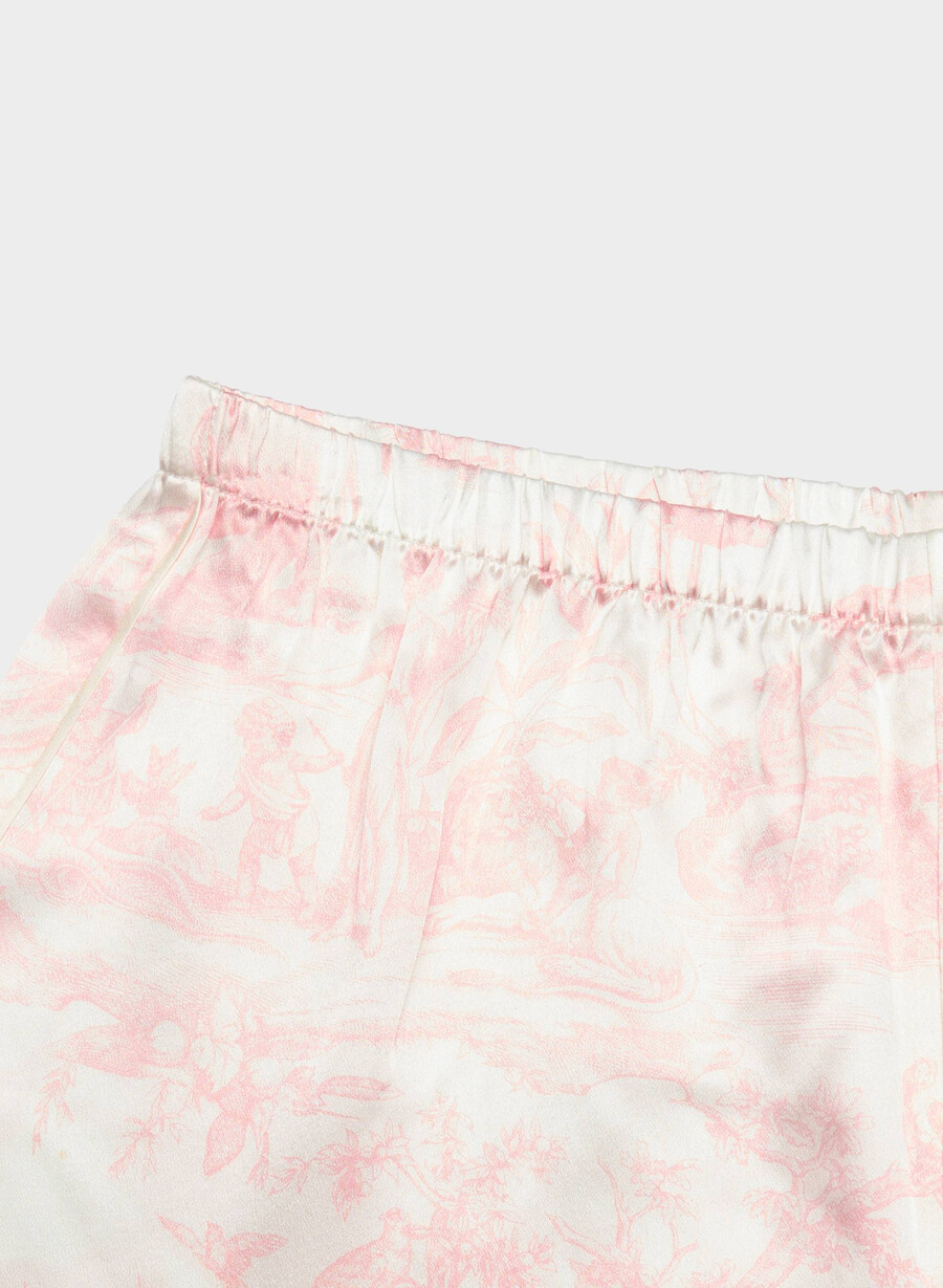 nightside silk pajama boxer short lght bch dk cpd pnk