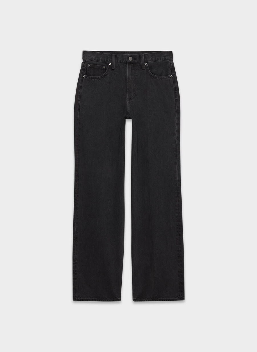 denim forum the 90s iggy lo-rise baggy jean black eyeliner