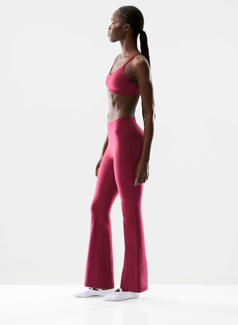 butter cheeky infinite hi flare 30 legging juicy rose