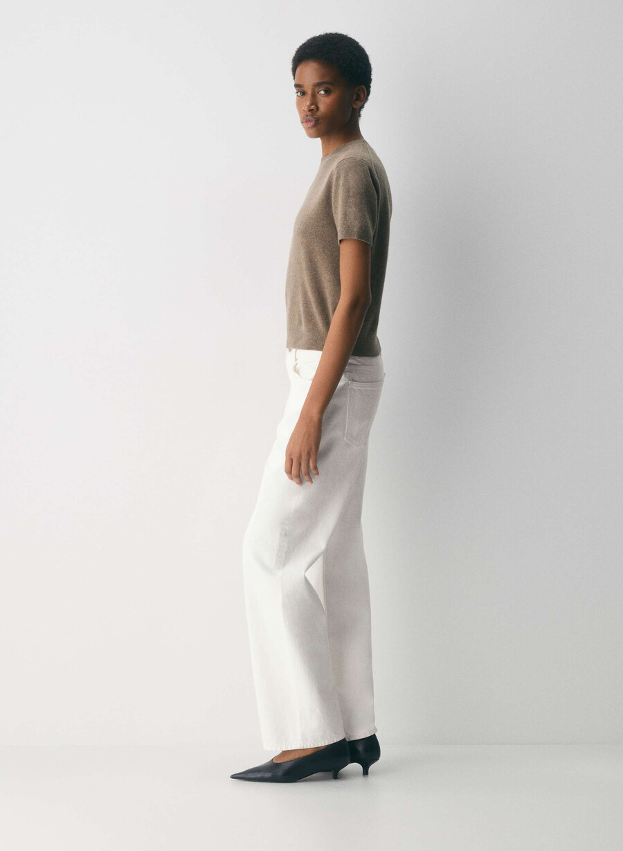 bare cashmere bloor sweater heather folio brown