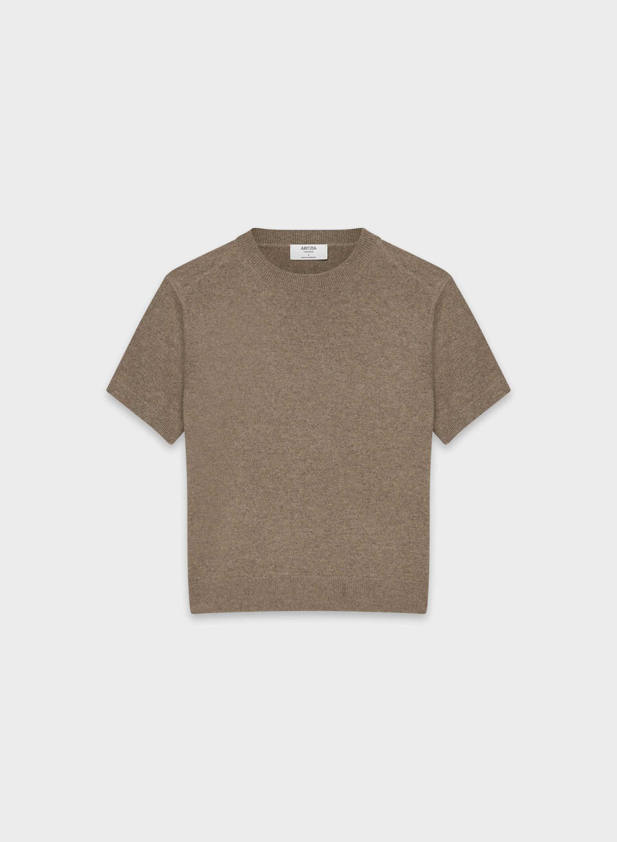 bare cashmere bloor sweater heather folio brown