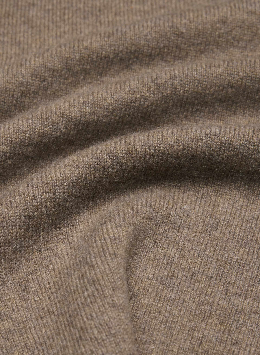 bare cashmere bloor sweater heather folio brown