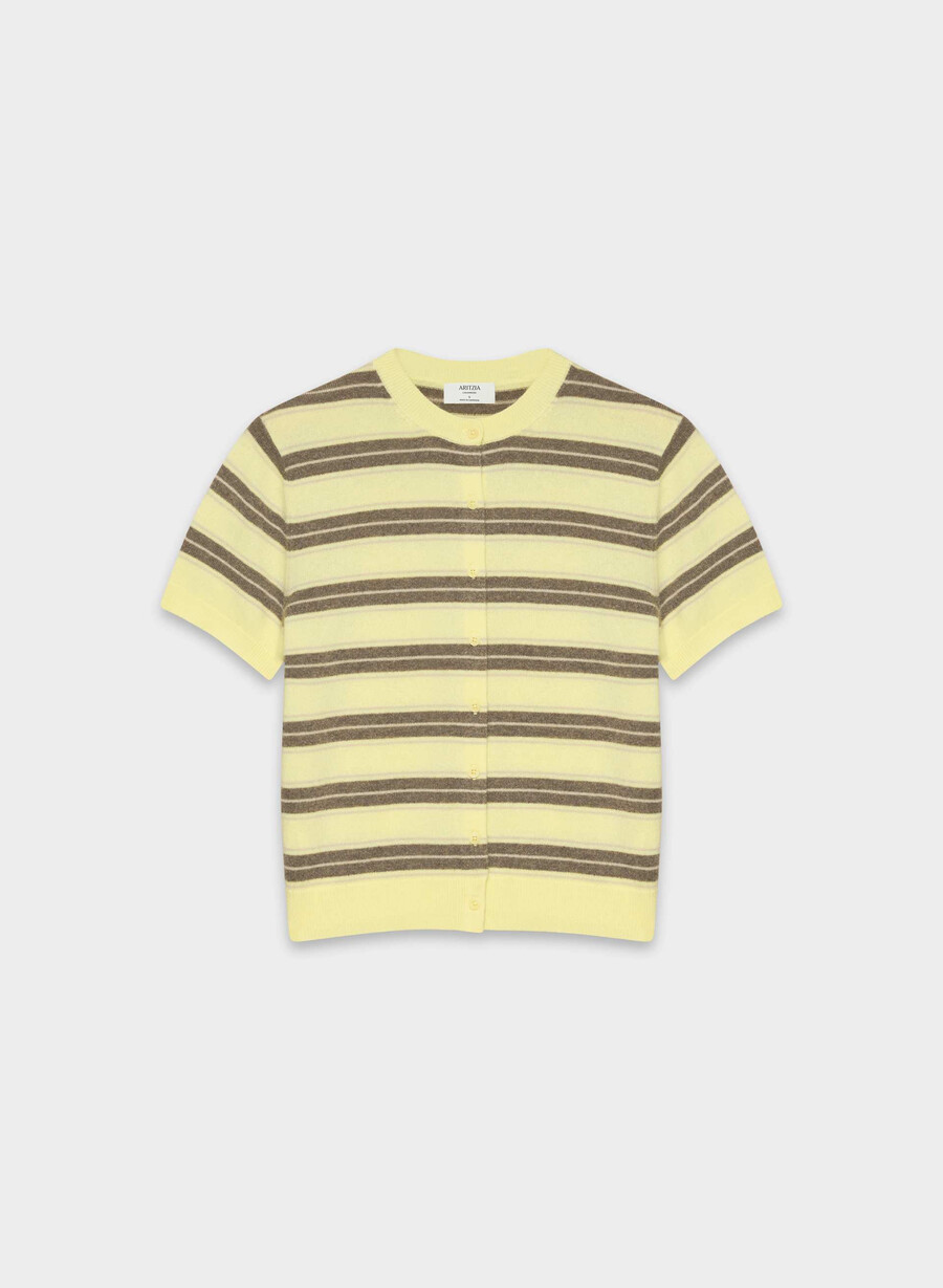 bare cashmere shortsleeve crew cardigan lmndhthr fol bwn