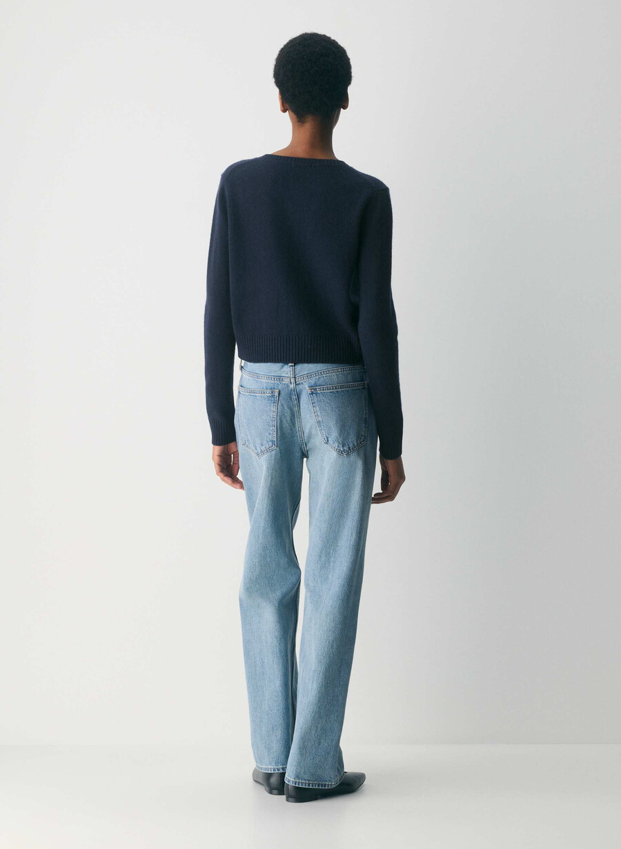 essential cashmere acme cardigan admiral