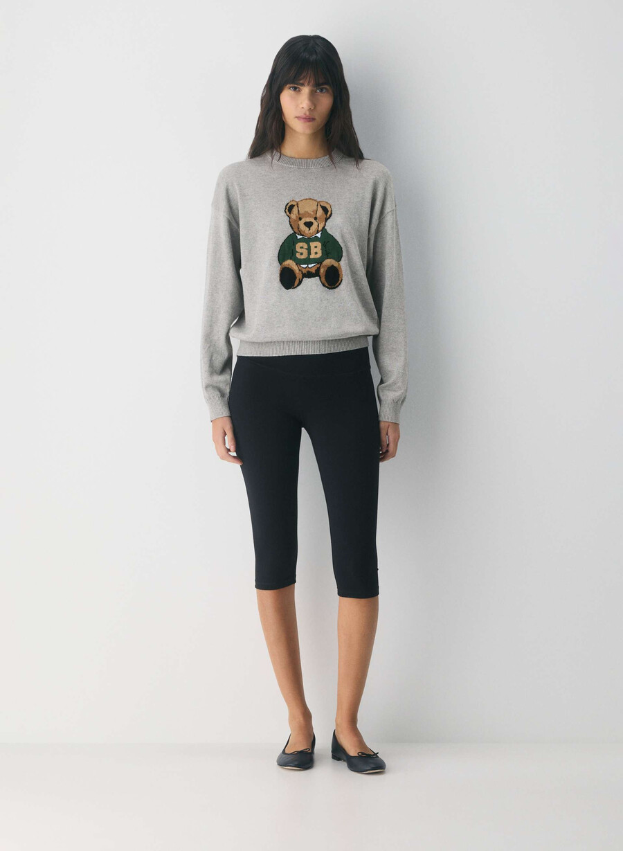 cotton charm prep icon sweater h athlc gryteddy be