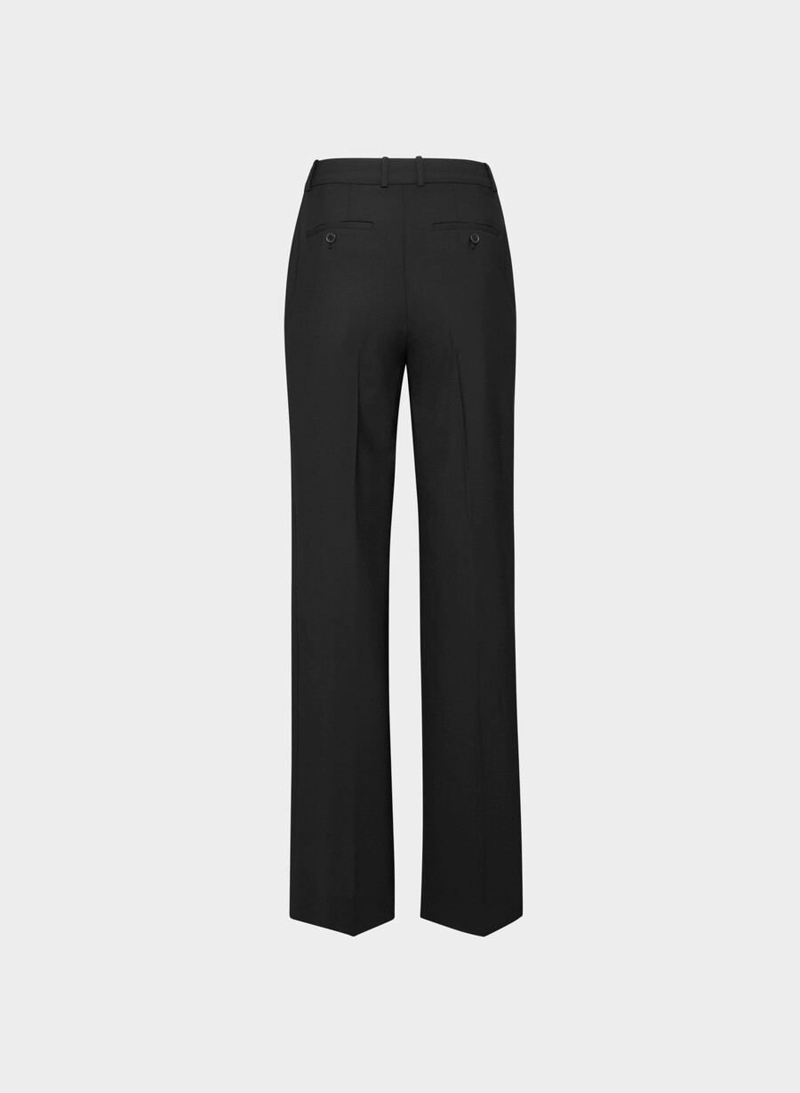 new agency wool pant black
