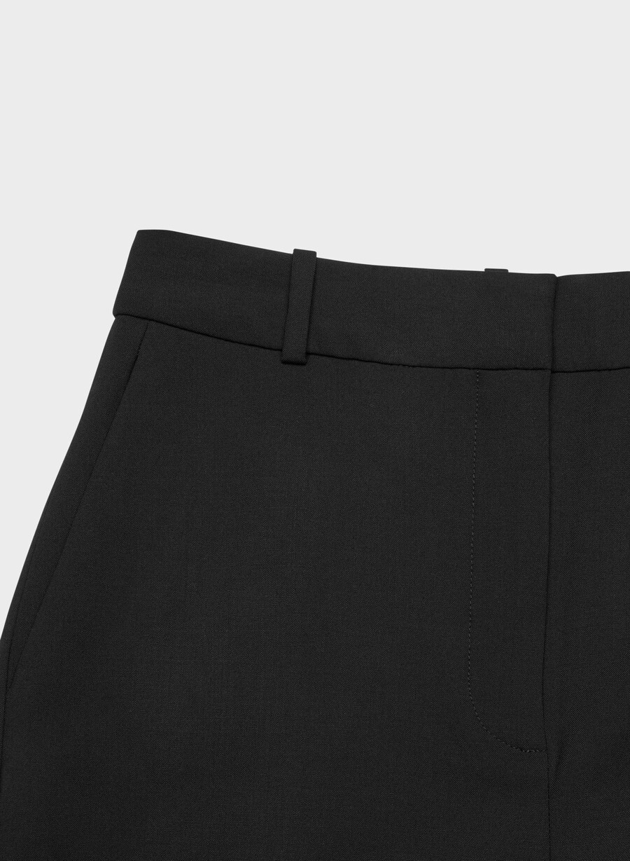 new agency wool pant black