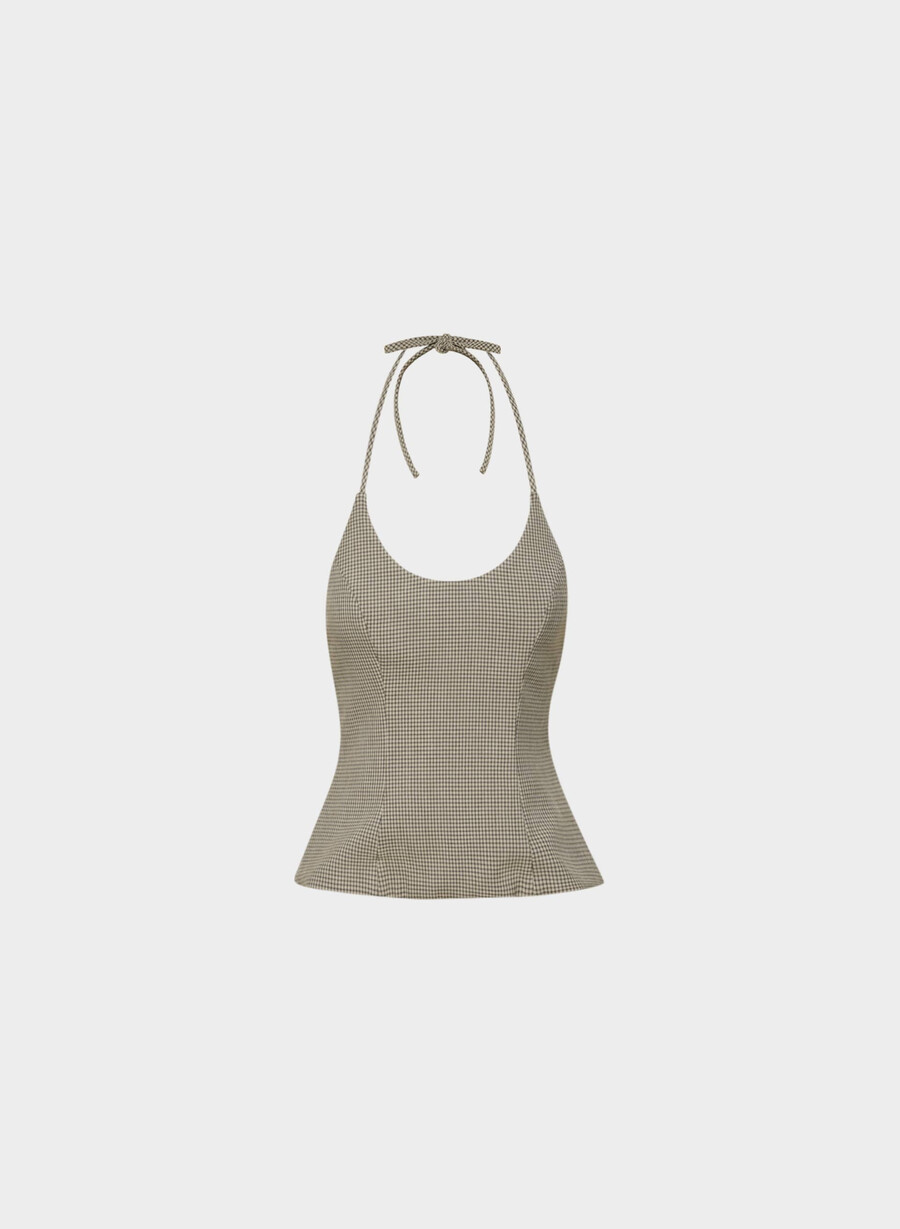convention halter top har check mc br m b