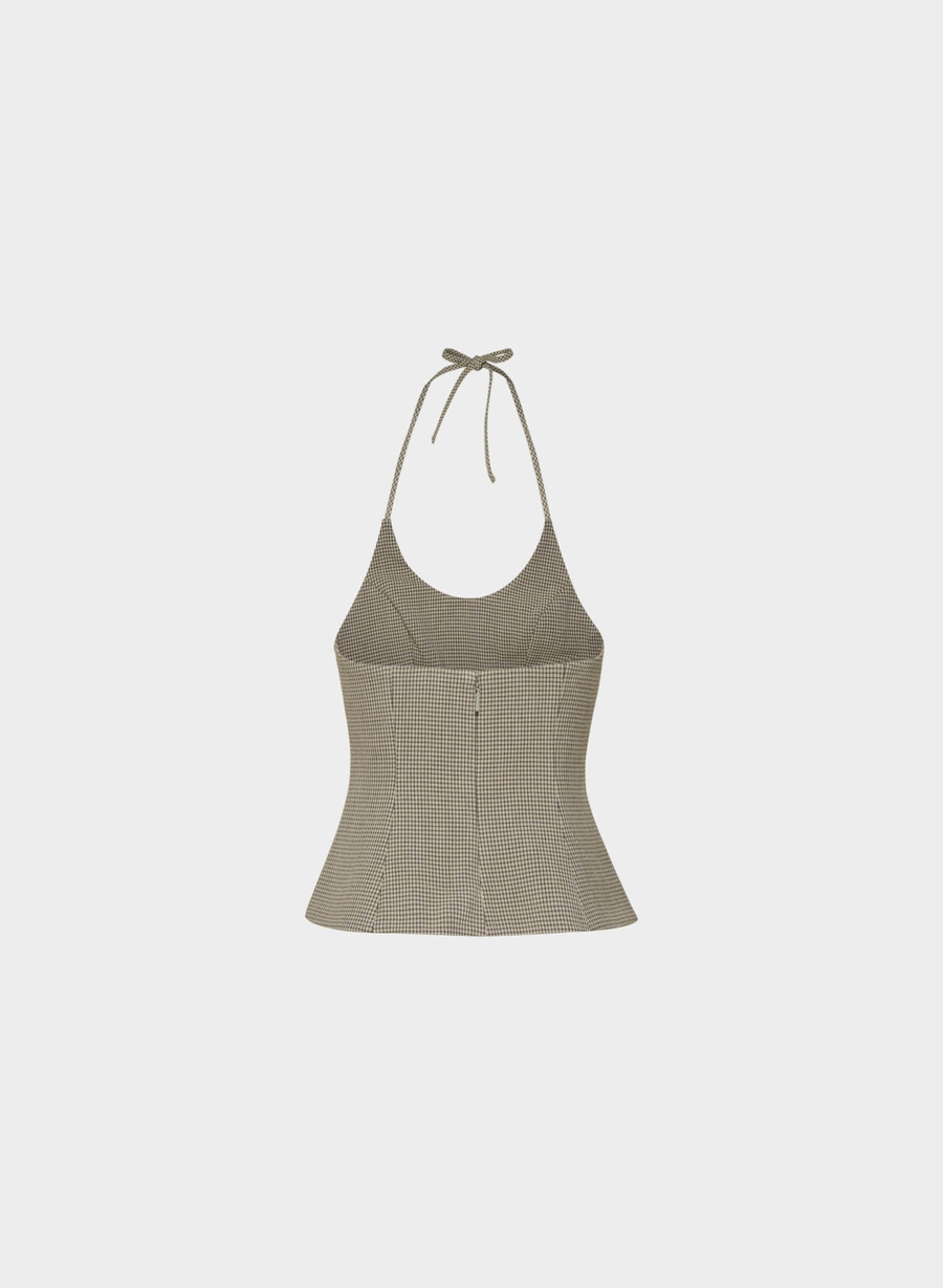 convention halter top har check mc br m b