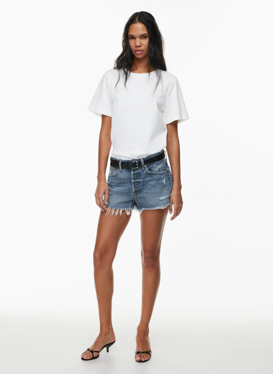 agolde parker jean short dark swapmeet