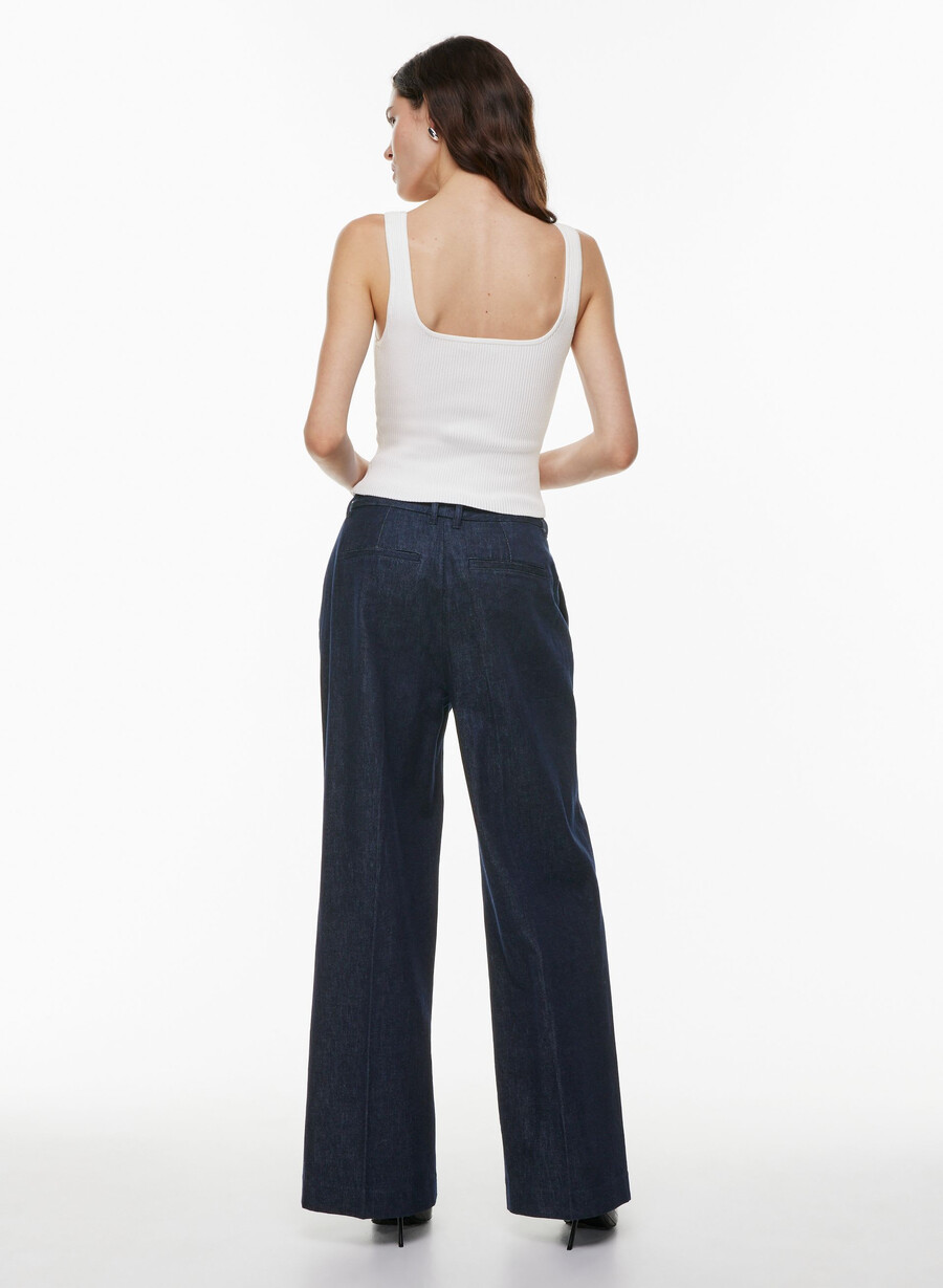 sculpt knit squareneck tank white