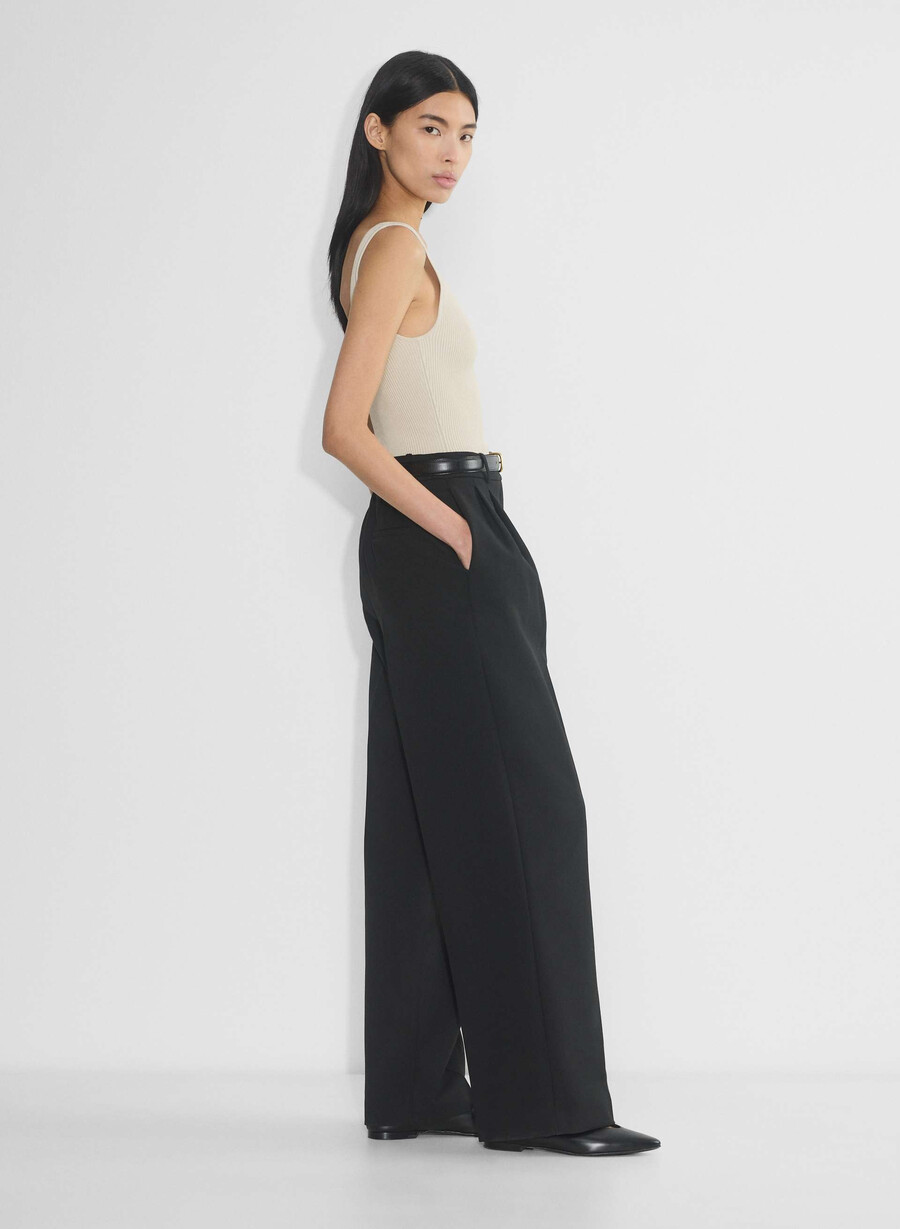 sculpt knit squareneck tank matte pearl