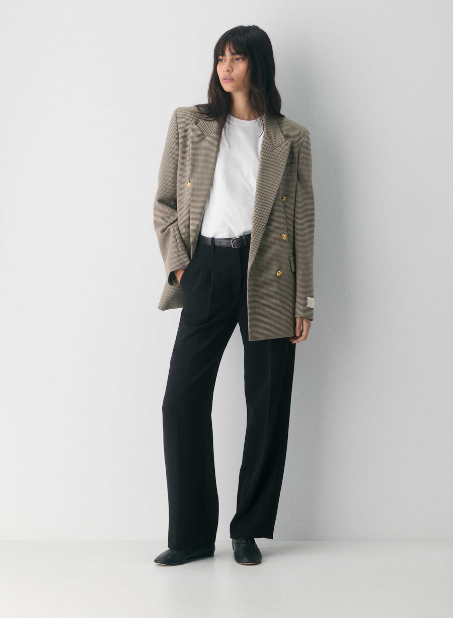 the effortless pant - crepette black