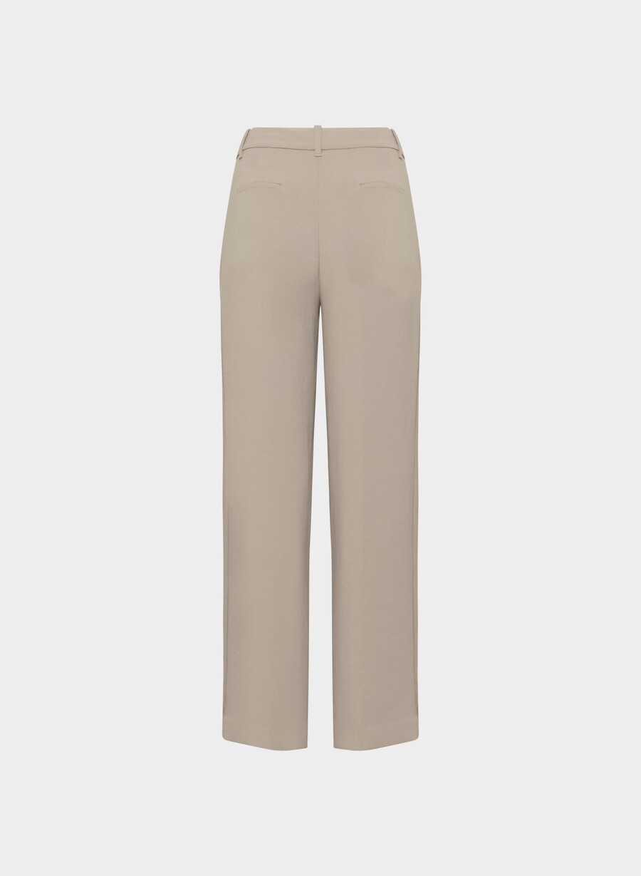 the effortless pant - crepette nomad taupe