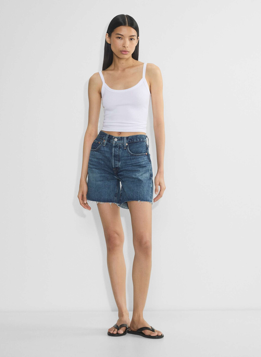levis 501 mid thigh jean short resignation