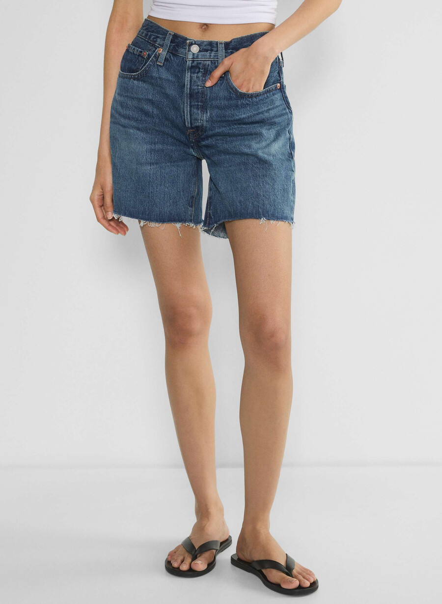 levis 501 mid thigh jean short resignation