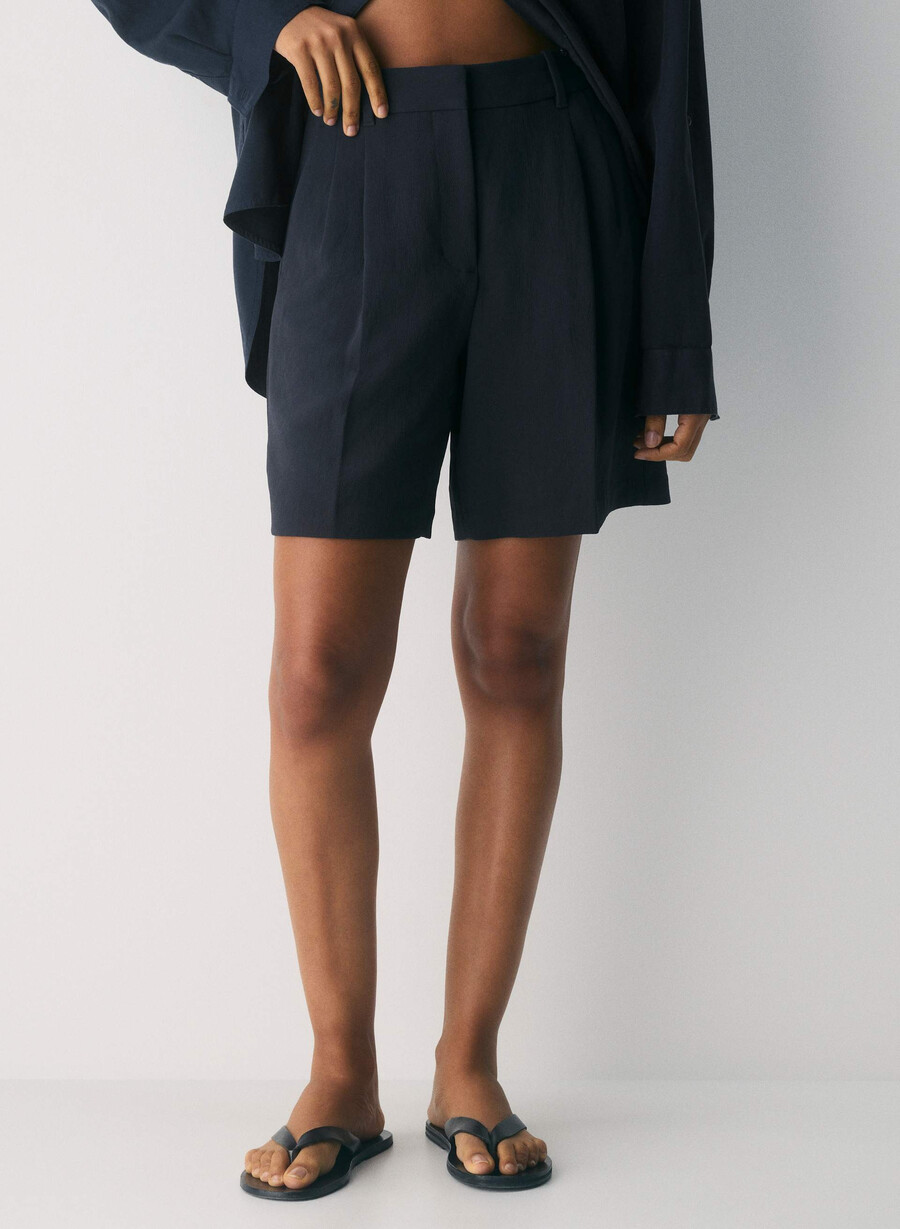 the effortless short long - crepette dark night navy