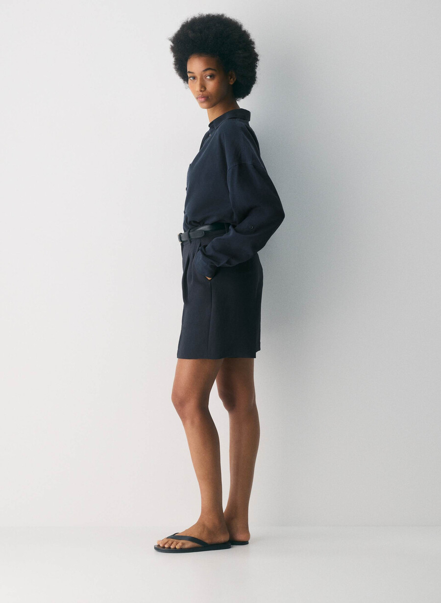 the effortless short long - crepette dark night navy