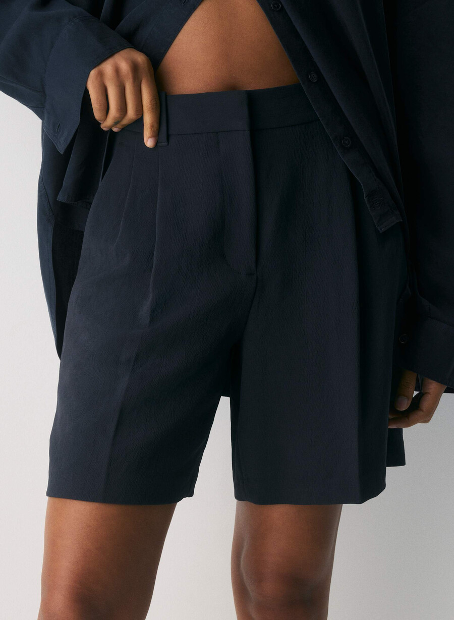 the effortless short long - crepette dark night navy