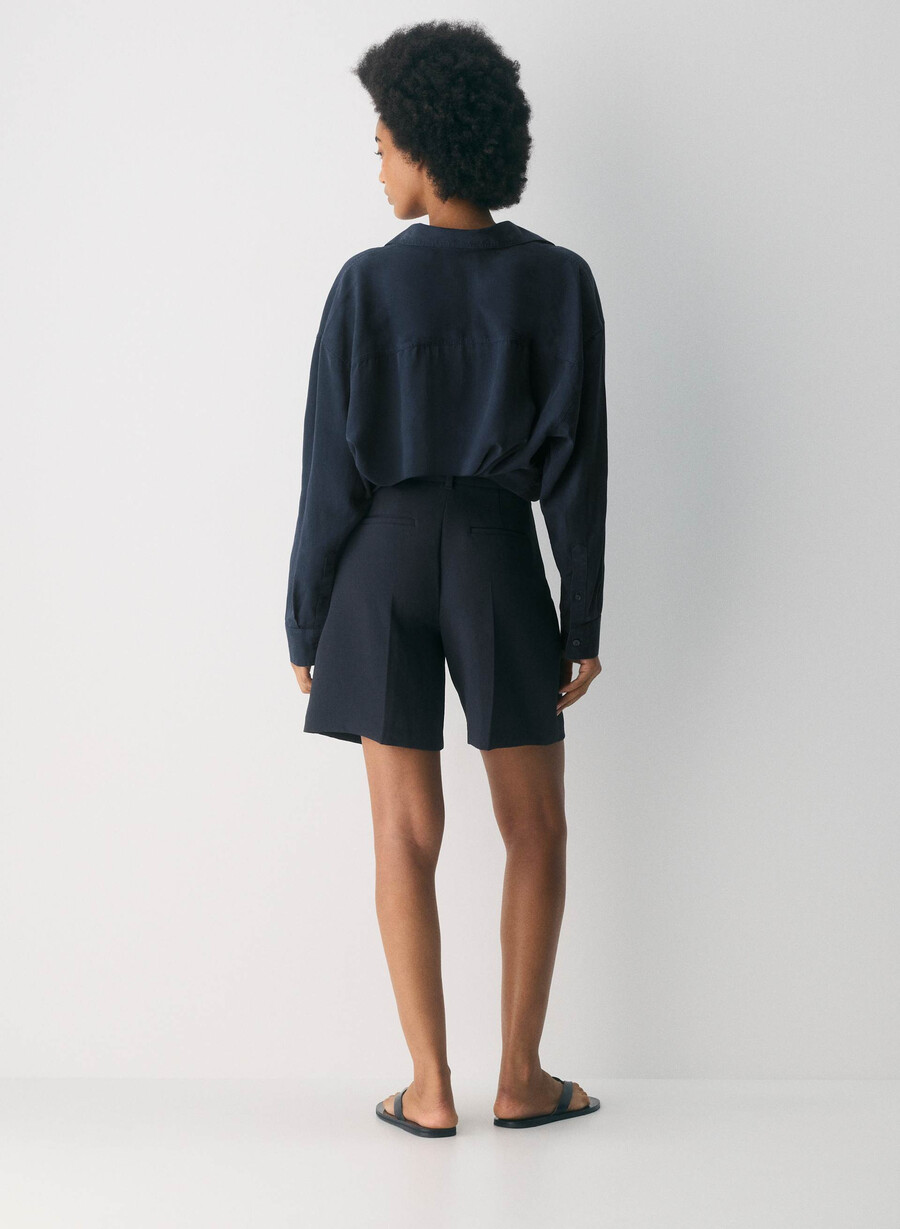 the effortless short long - crepette dark night navy
