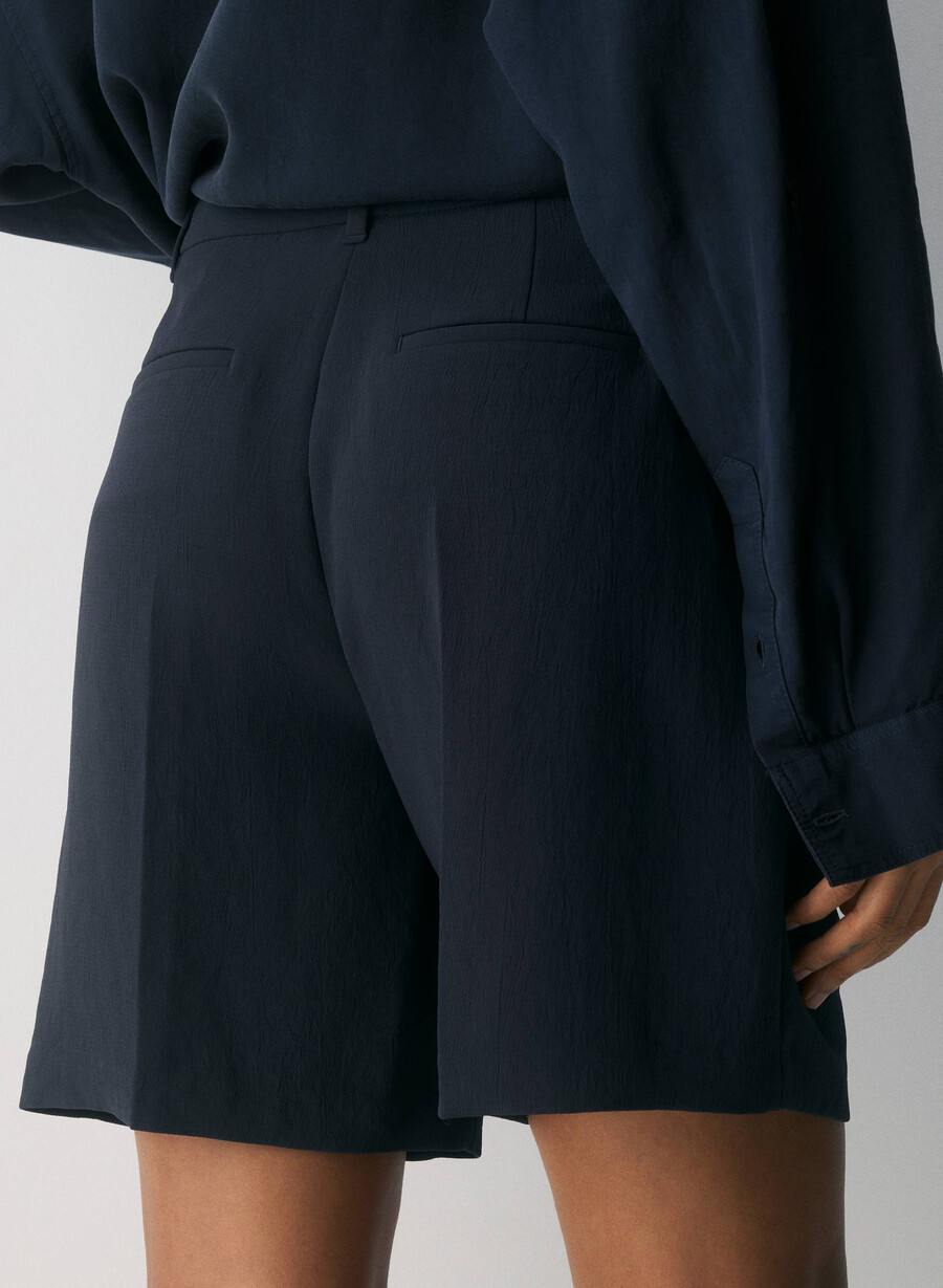 the effortless short long - crepette dark night navy