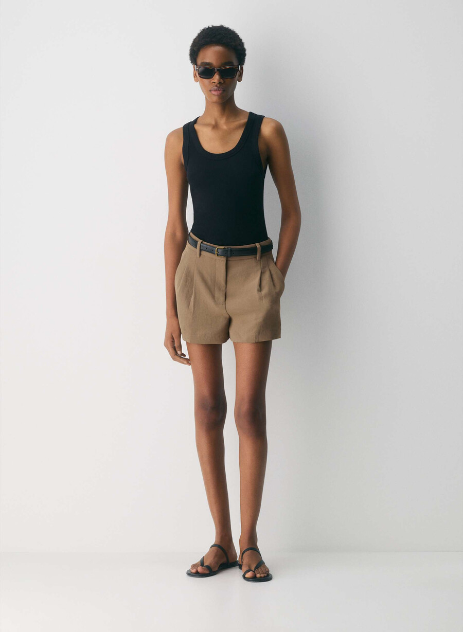 the effortless short mini - crepette folio brown