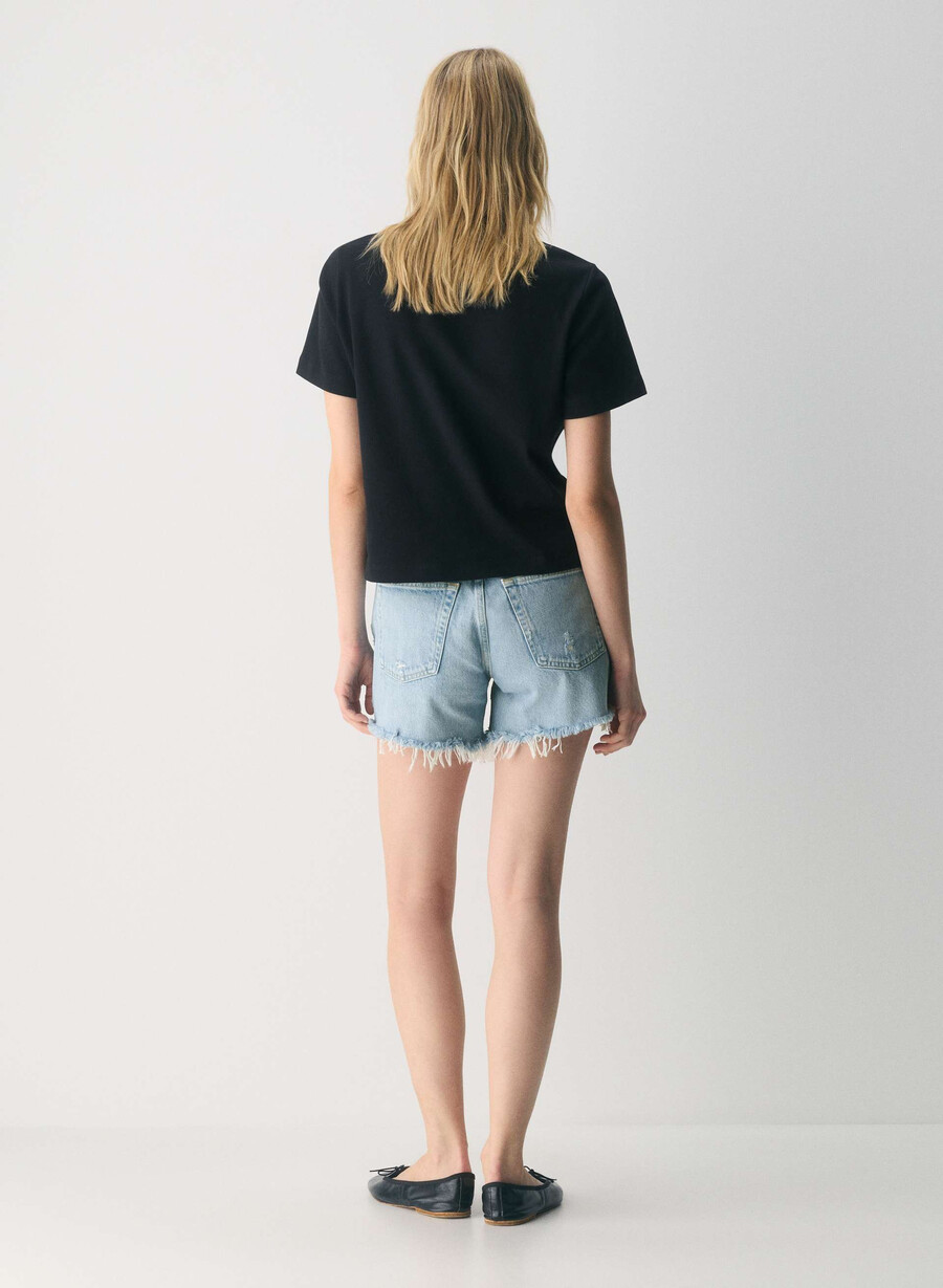 agolde parker long jean short swapmeet blue