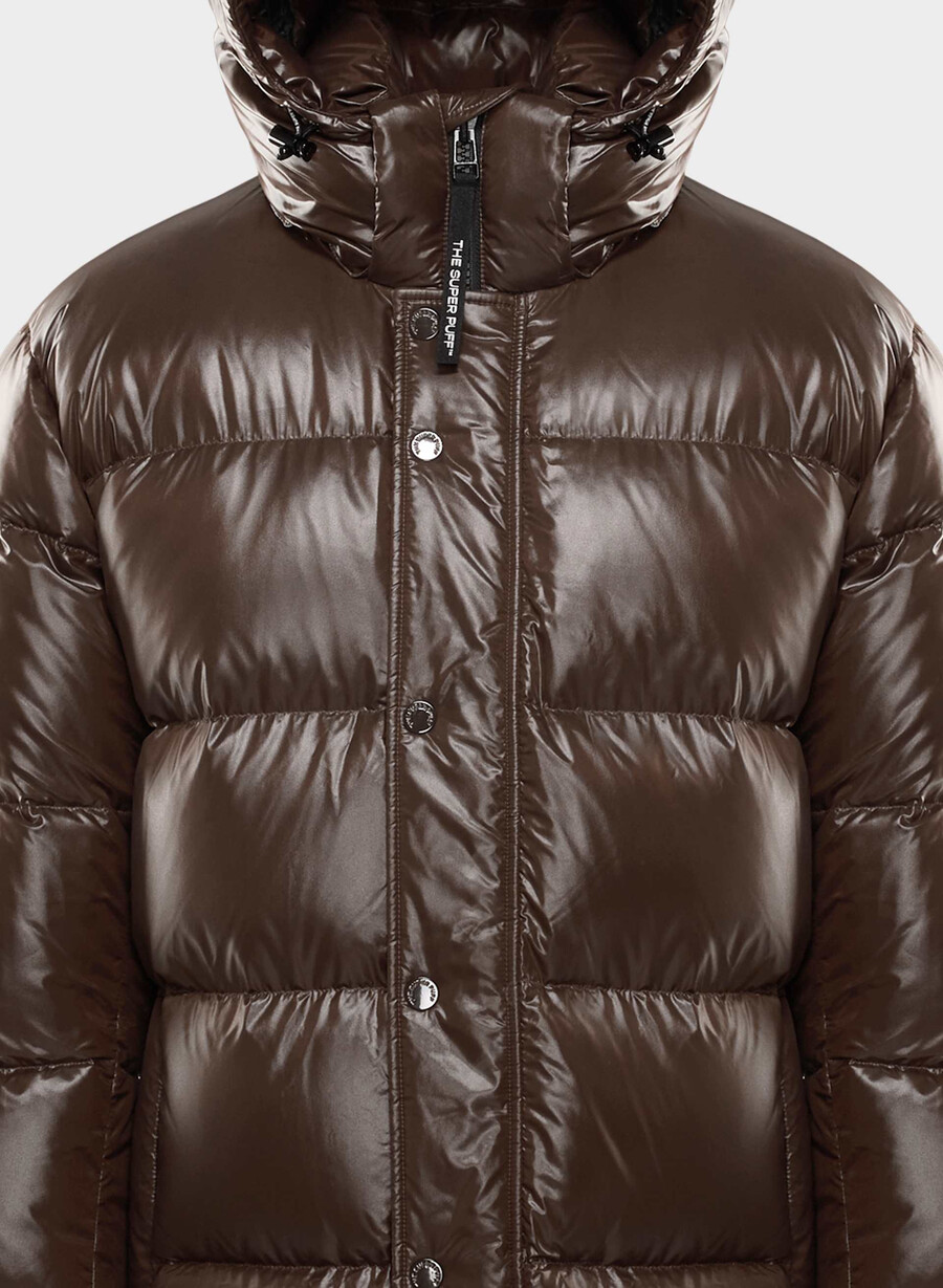 the super puff mens - hi-gloss rich mocha brown