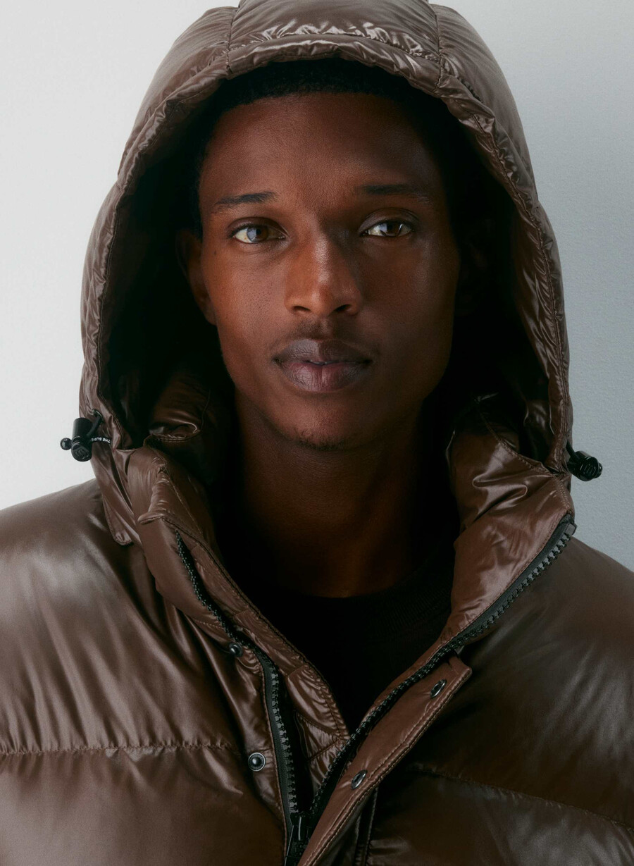 the super puff mens - hi-gloss rich mocha brown