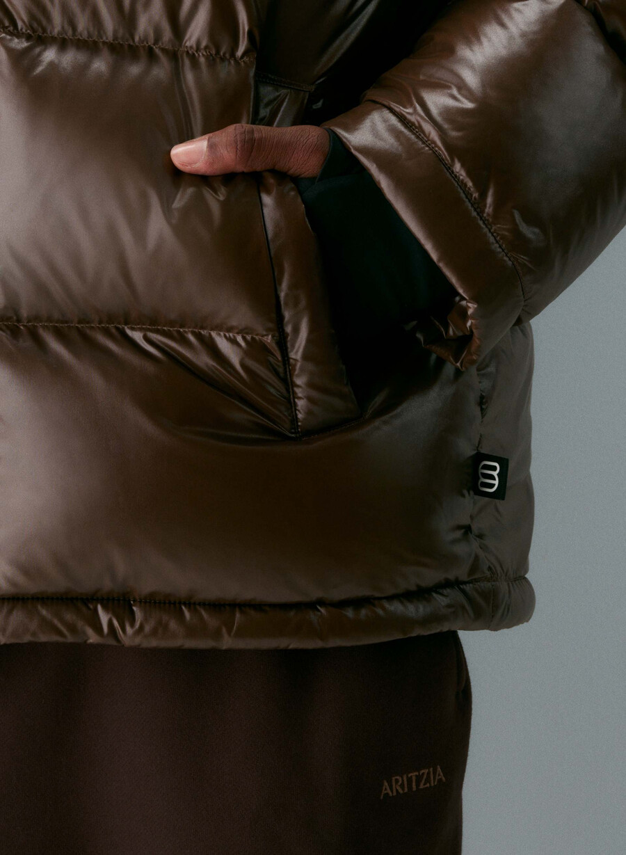 the super puff mens - hi-gloss rich mocha brown