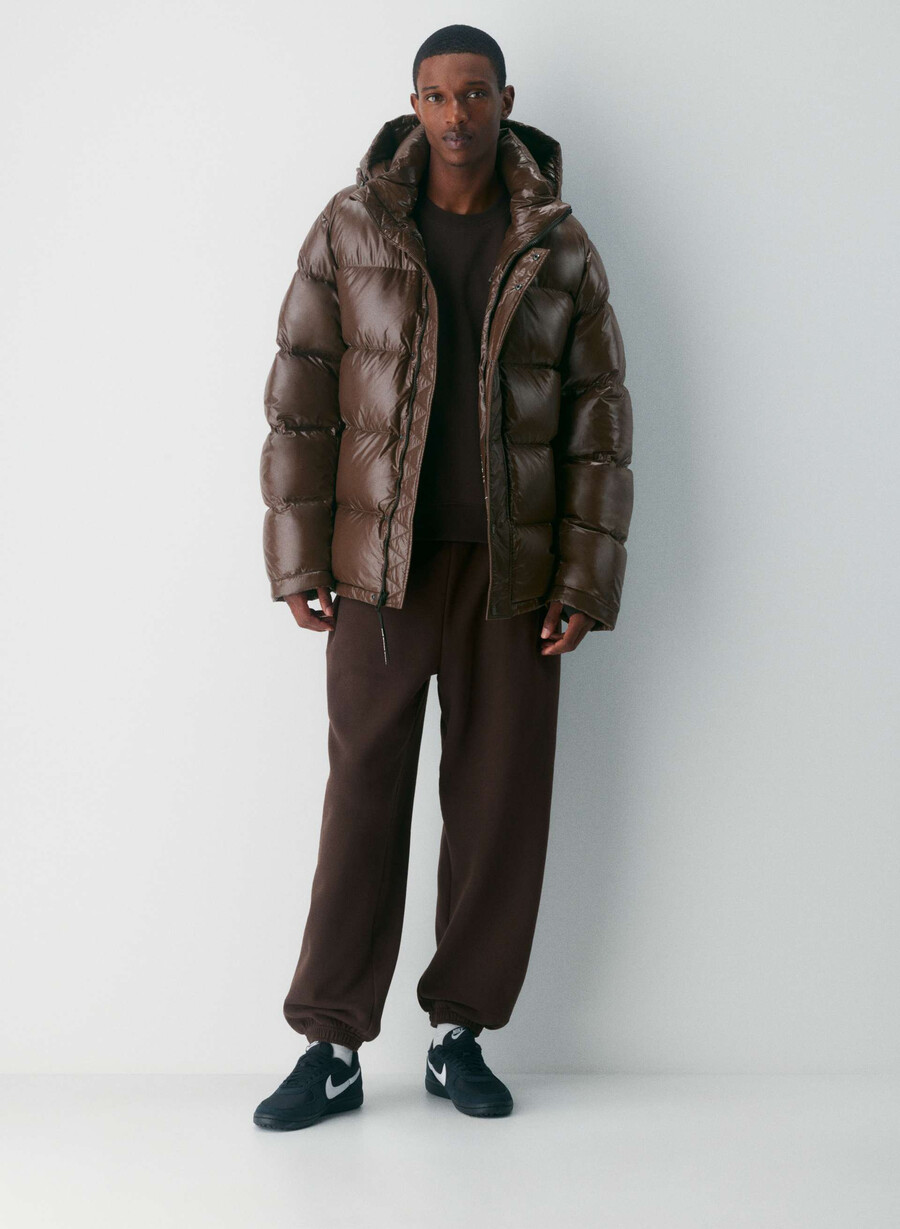 the super puff mens - hi-gloss rich mocha brown