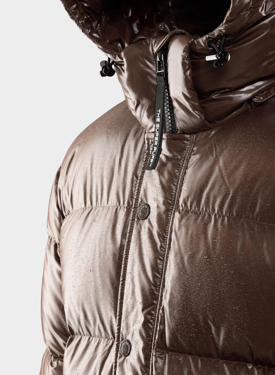 the super puff mens - hi-gloss rich mocha brown