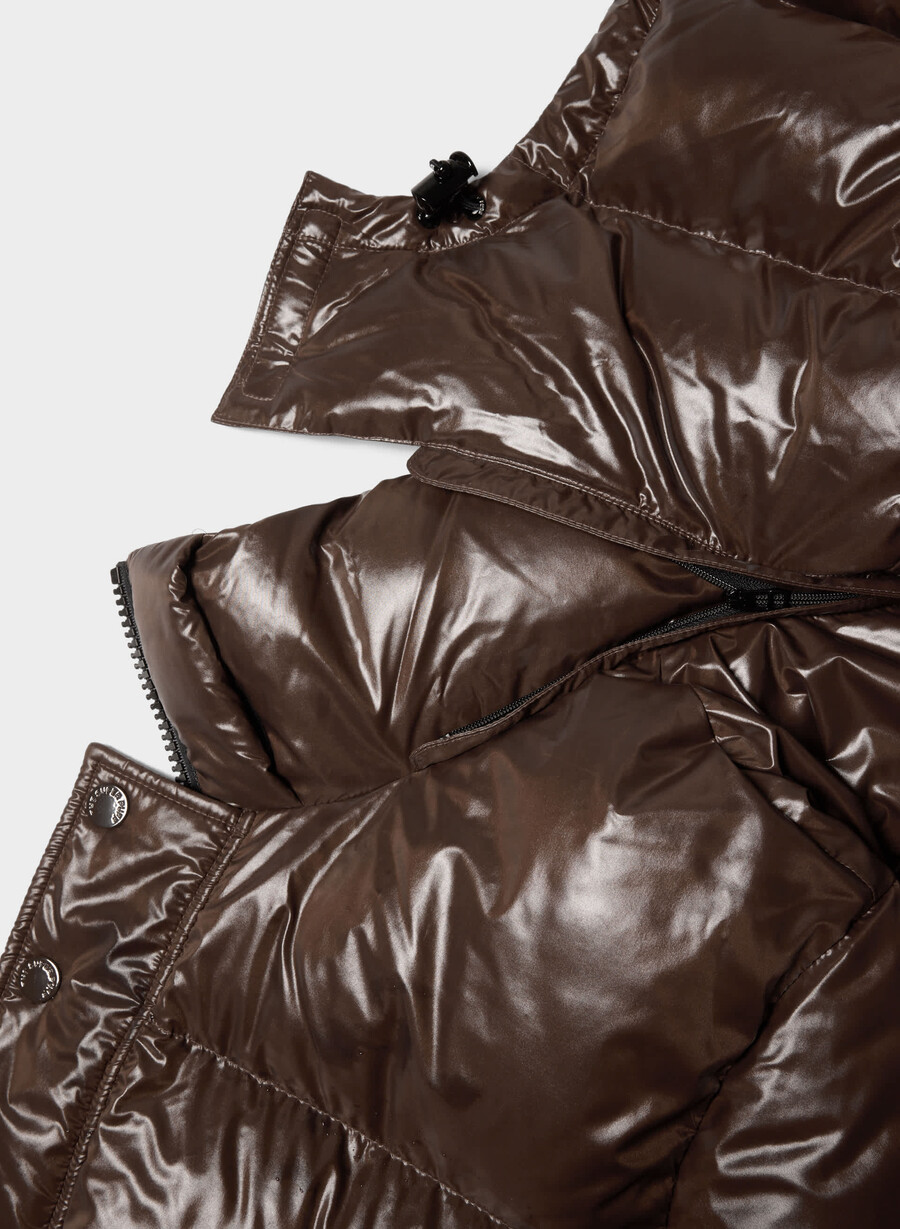 the super puff mens - hi-gloss rich mocha brown