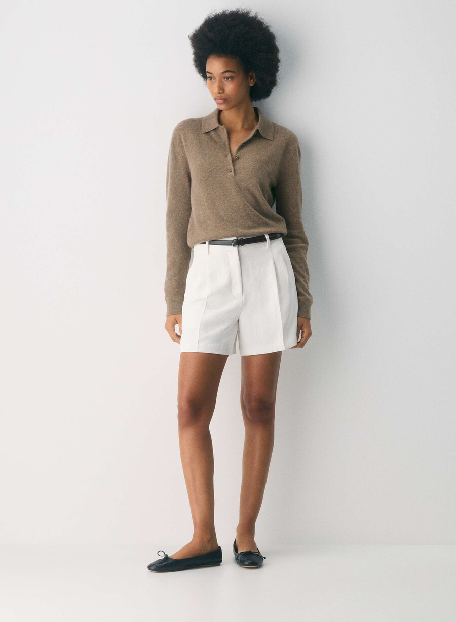 the effortless short mid-thigh - crepette light birch
