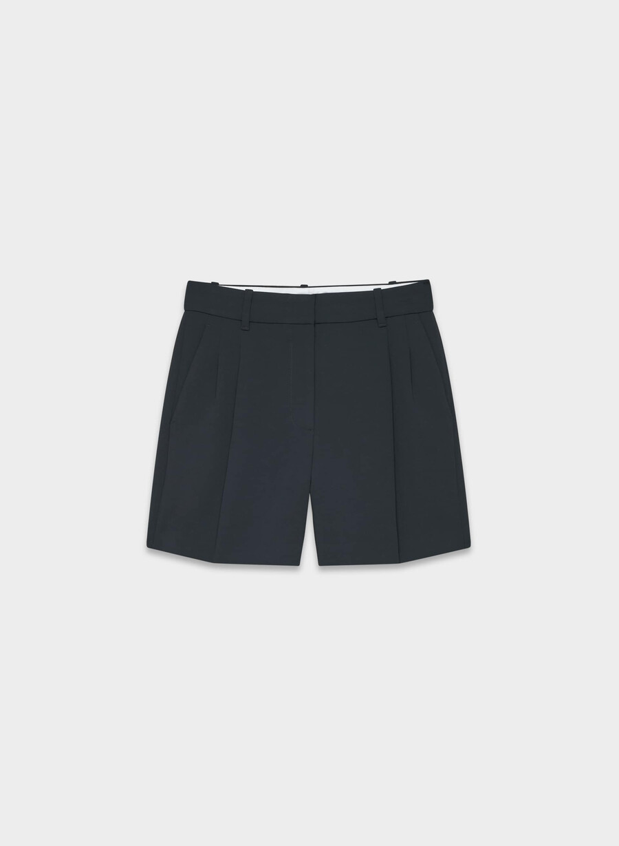 the effortless short mid-thigh - crepette dark night navy