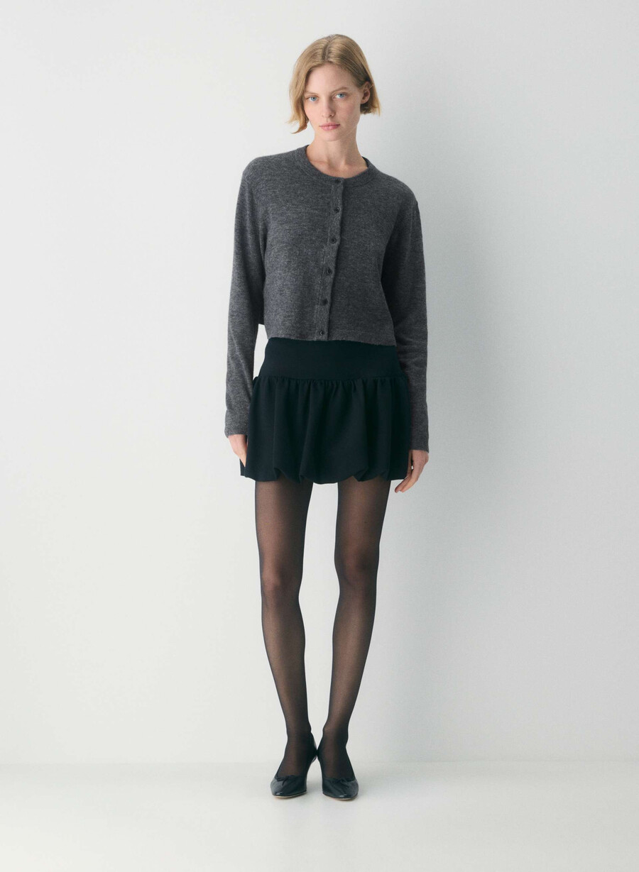 softspoke sicily cardigan heather charcoal