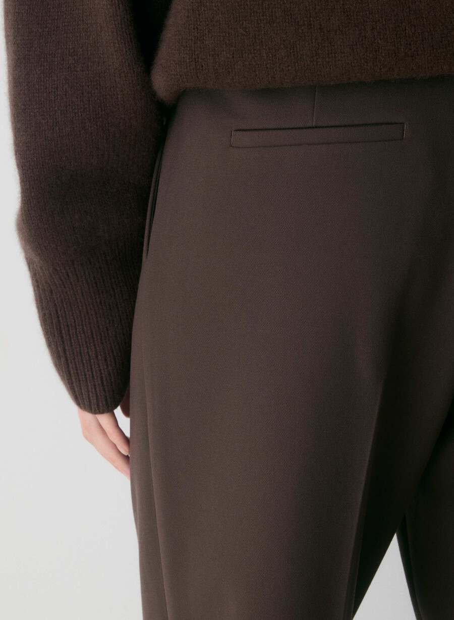 the effortless pant - ressential rich mocha brown